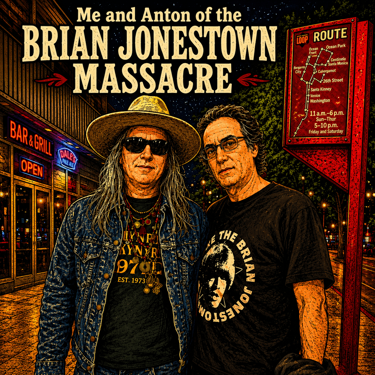 Me and Anton Newcombe of The Brian Jonestown Massacre
