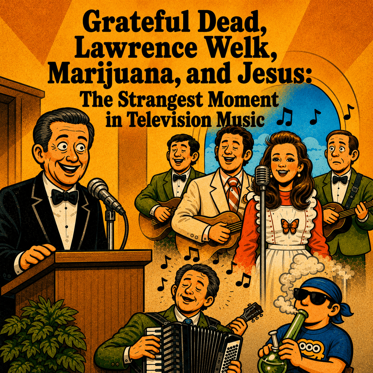 Grateful Dead, Lawrence Welk, Marijuana, and Jesus: The Strangest Moment in Television Music